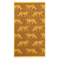 Gold - Side - Furn Leopard Jacquard Bath Towel