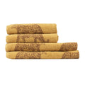 Gold - Front - Furn Leopard Jacquard Bath Towel