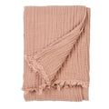 Pink Clay - Front - Yard Lark Cotton Crinkled Throw