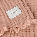 Pink Clay - Back - Yard Lark Cotton Crinkled Throw
