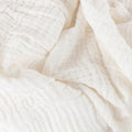White - Side - Yard Lark Cotton Crinkled Throw