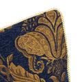 Navy - Side - Paoletti Shiraz Jacquard Traditional Cushion Cover
