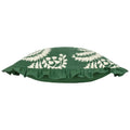 Bottle Green - Side - Paoletti Montrose Pleated Floral Cushion Cover