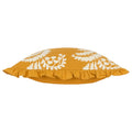Ochre - Side - Paoletti Montrose Pleated Floral Cushion Cover