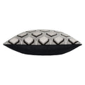 Grey-Black - Side - Paoletti Ledbury Jacquard Cushion Cover