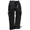 Black - Back - Portwest Mens Contrast Workwear Trousers (TX11) - Pants