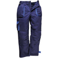 Navy - Front - Portwest Mens Contrast Workwear Trousers (TX11) - Pants