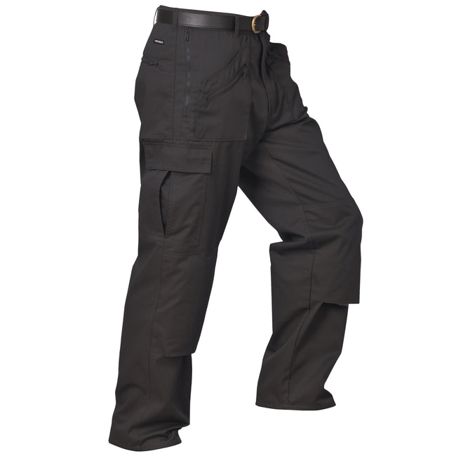Black - Front - Portwest Mens Action Workwear Trousers (S887) - Pants