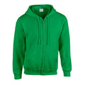 Irish Green - Front - Gildan Unisex Adult Heavy Blend Full Zip Full Zip Hoodie