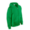 Irish Green - Side - Gildan Unisex Adult Heavy Blend Full Zip Full Zip Hoodie