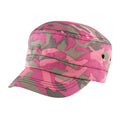 Pink - Front - Result Headwear Urban Camo Cap