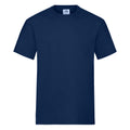 Navy - Front - Fruit of the Loom Unisex Adult Heavy Cotton T-Shirt