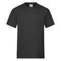 Black - Front - Fruit of the Loom Unisex Adult Heavy Cotton T-Shirt