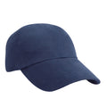 Navy - Front - Result Headwear Unisex Adult Heavy Brushed Cotton Low Profile Baseball Cap