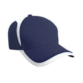 Navy-White - Front - Result Headwear National Baseball Cap