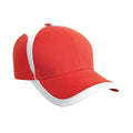 Red-White - Front - Result Headwear National Baseball Cap