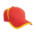 Red-Yellow - Front - Result Headwear National Baseball Cap