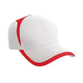 White-Red - Front - Result Headwear National Baseball Cap
