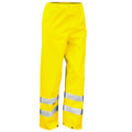 Fluorescent Yellow - Front - SAFE-GUARD by Result Unisex Adult High-Vis Work Trousers