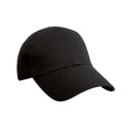 Black - Front - Result Headwear Pro Style Heavy Cotton Cap