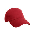 Red - Front - Result Headwear Pro Style Heavy Cotton Cap