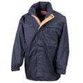 Navy-Sand - Front - Result Mens Midweight Multi-Functional Jacket