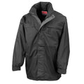 Black-Grey - Front - Result Mens Midweight Multi-Functional Jacket