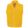 Yellow - Front - Result Unisex Adult Polartherm Fleece Lined Body Warmer