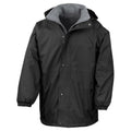 Black-Grey - Front - Result Unisex Adult StormDri 4000 Reversible Jacket