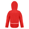 Red-Black - Back - Result Core Childrens-Kids TX Performance Hooded Soft Shell Jacket
