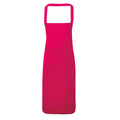 Hot Pink - Front - Premier Ladies-Womens Slim Apron (no Pocket) - Workwear