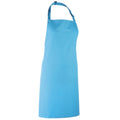 Turquoise - Front - Premier Colours Bib Apron - Workwear