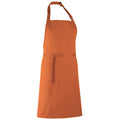 Terracotta - Front - Premier Colours Bib Apron - Workwear