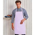 Lilac - Back - Premier Ladies-Womens Colours Bip Apron With Pocket - Workwear