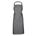 Grey Denim - Front - Premier Ladies-Womens Colours Bip Apron With Pocket - Workwear