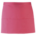 Fuchsia - Front - Premier Ladies-Womens Colours 3 Pocket Apron - Workwear