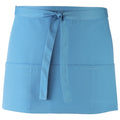 Turquoise - Front - Premier Ladies-Womens Colours 3 Pocket Apron - Workwear