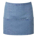 Blue Denim - Front - Premier Ladies-Womens Colours 3 Pocket Apron - Workwear