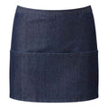 Indigo Denim - Front - Premier Ladies-Womens Colours 3 Pocket Apron - Workwear