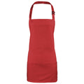 Red - Front - Premier Colours 2-in-1 Apron - Workwear
