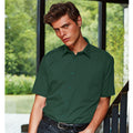 Bottle - Back - Premier Mens Short Sleeve Formal Poplin Plain Work Shirt
