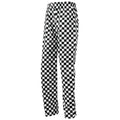 Black-White (Big Check) - Front - Premier Essential Unisex Chefs Trouser - Catering Workwear