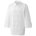 White - Back - Premier Chefs Jacket Studs For PR651 & PR655 - Workwear (Pack Of 12)