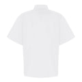 White - Back - Premier Unisex Studded Front Short Sleeve Chefs Jacket