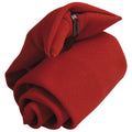 Red - Front - Premier Tie - Mens Plain Workwear Clip On Tie