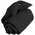 Black - Front - Premier Tie - Mens Plain Workwear Clip On Tie