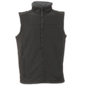 Black-Seal Grey - Front - Regatta Mens Flux Softshell Bodywarmer - Sleeveless Jacket (Water Repellent & Wind Resistant)