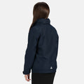 Navy-Navy - Back - Regatta Kids Unisex Thermoguard Fleece Lined Dover Jacket (Windproof & Waterproof)