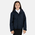 Navy-Navy - Side - Regatta Kids Unisex Thermoguard Fleece Lined Dover Jacket (Windproof & Waterproof)