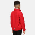 Classic Red-Navy - Side - Regatta Kids Unisex Thermoguard Fleece Lined Dover Jacket (Windproof & Waterproof)